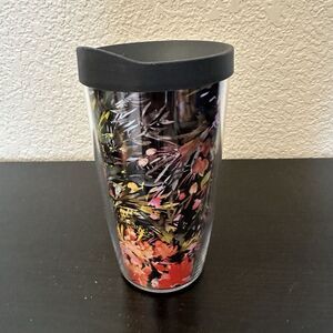 Tervis Travel Mug 16 Oz Kelly Ventura - Bright Floral Wrap With Travel Lid